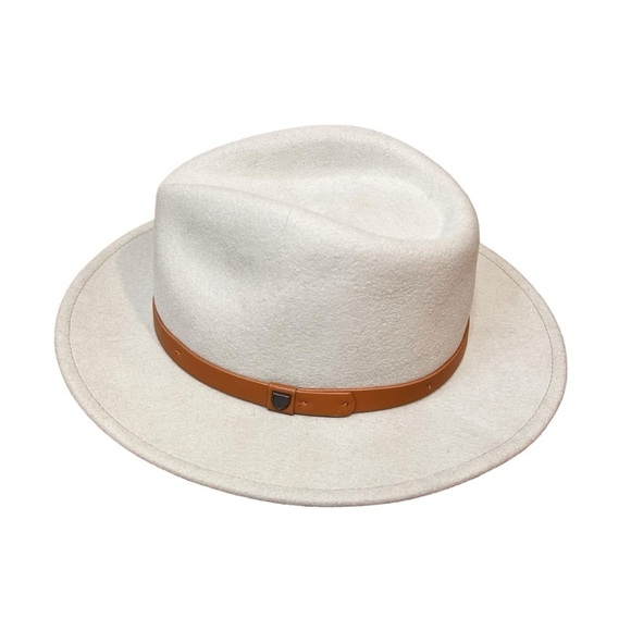 Brixton Messer Fedora Wool Hat- Gravel - Picture 5 of 11